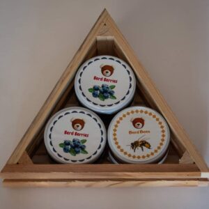 Berd Berry, blueberry jam(2) and honey(1) triangle